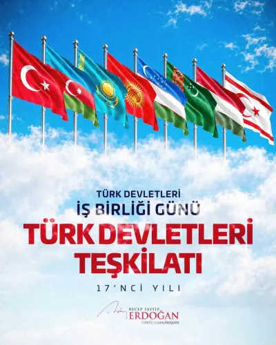 Cumhurbaşkanı Erdoğan'dan Türk Devletleri İş Birliği Günü Mesajı