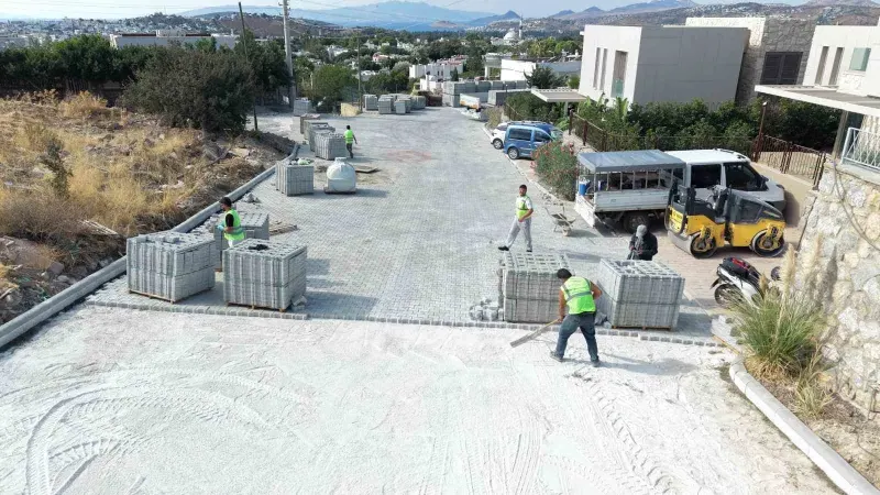 Bodrum Genelinde Parke Yol Ve Altyapı Çalışmaları Hız Kesmeden Devam Ediyor