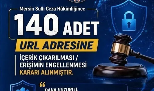 Mersin'de müstehcen içerik paylaşan 140 hesaba işlem yapıldı