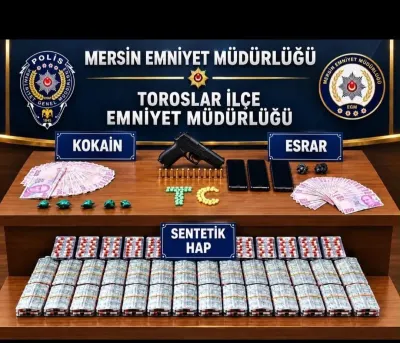 Mersin'de Düzenlenen Uyuşturucu Operasyonunda Dört Şüpheli Tutuklandı