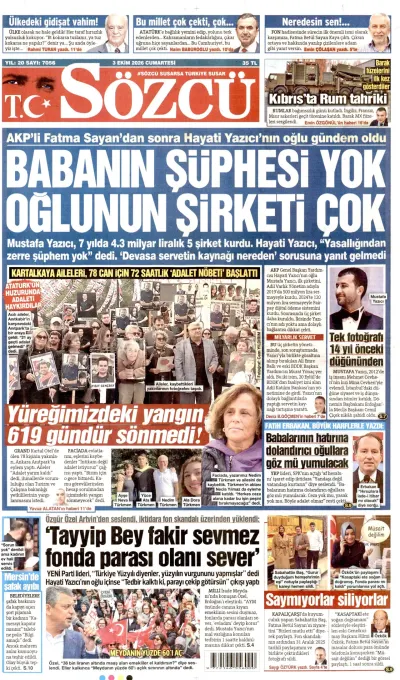 Sözcü manşeti