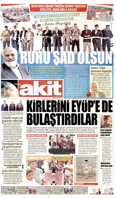 Yeni Akit manşeti