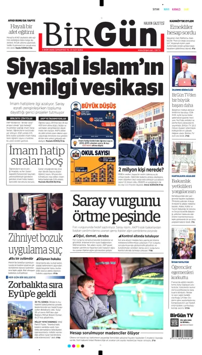 BirGün manşeti