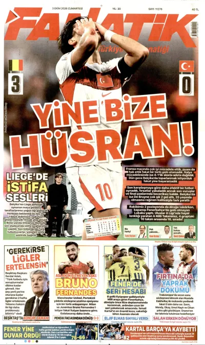 Fanatik manşeti
