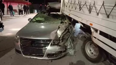 Amasya'da Otomobil Kamyonete Arkadan Çarptı: 1 Kişi Yaralandı