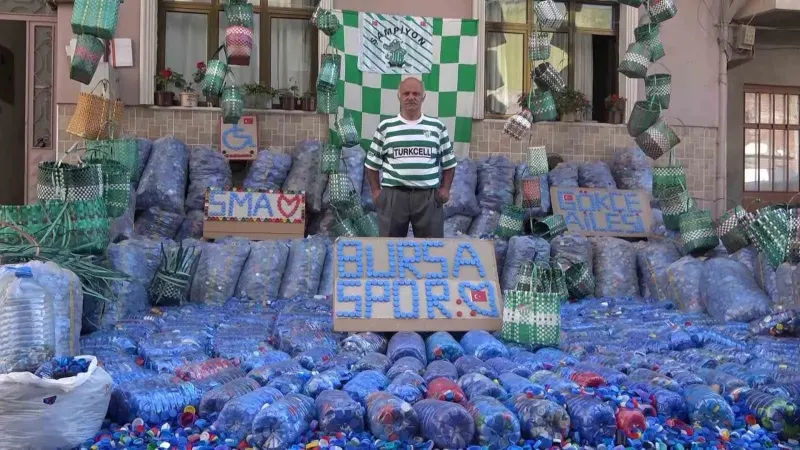 Bursa’da Yaşayan Nazım Gökçe Milyonlarca Kapağı Bursaspor İçin Topluyor