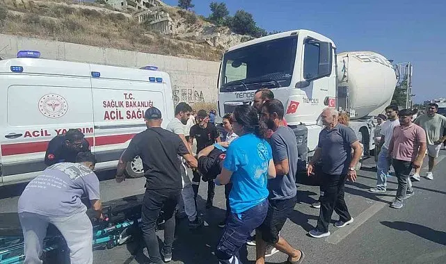 Kuşadası'nda beton mikserinin çarptığı yaya hayatını kaybetti