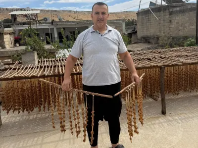 Gaziantepte Geleneksel Cevizli Sucuk Ve Bastık Mesaisi Başladı
