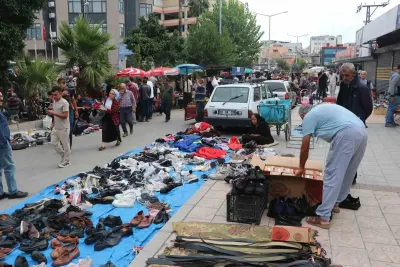 Adana'da Kurulan Bit Pazarı Ekonomik Alışverişin Adresi Olmaya Devam Ediyor