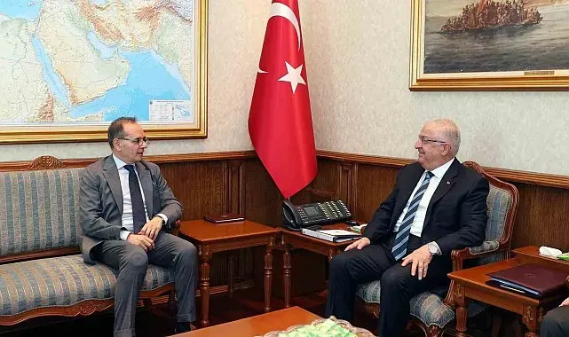 Bakan Güler, İtalya'nın Ankara Büyükelçisi Manzo'yu kabul etti