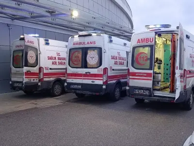 Konya'da Meydana Gelen İki Ayrı Trafik Kazasında Toplam 6 Kişi Yaralandı