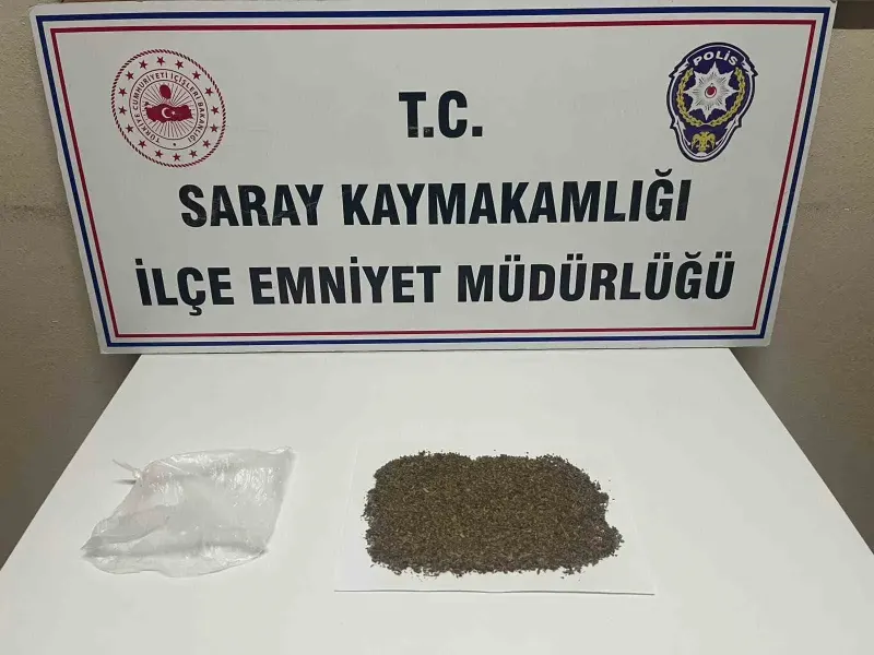 Tekirdağ Saray'da Narkotik Operasyonu: Onlarca Gram Bonzai Yakalandı
