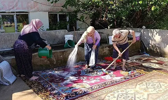 Yozgat'ta geleneksel halı yıkama mesaisi başladı