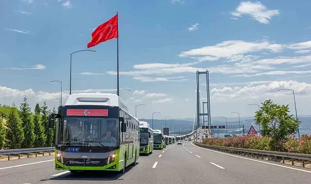 Kocaeli'de toplu ulaşımın yükünü büyük oranda doğalgazlı otobüsler çekiyor