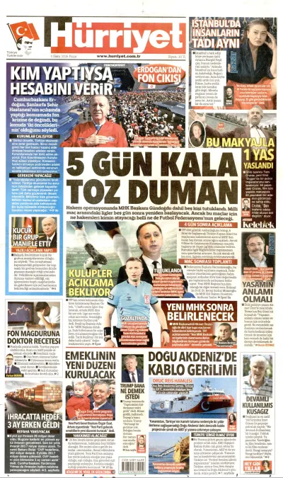 Hürriyet manşeti