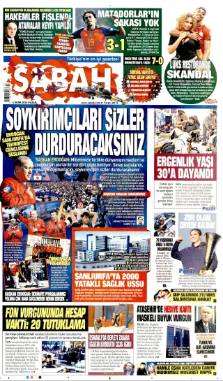 Sabah manşeti