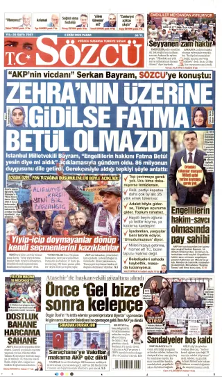 Sözcü manşeti