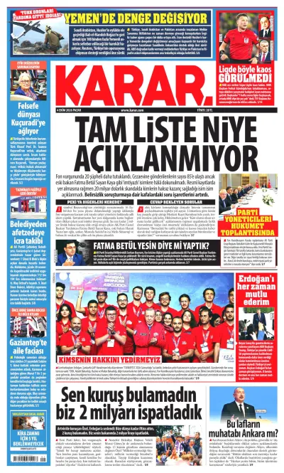 Karar manşeti