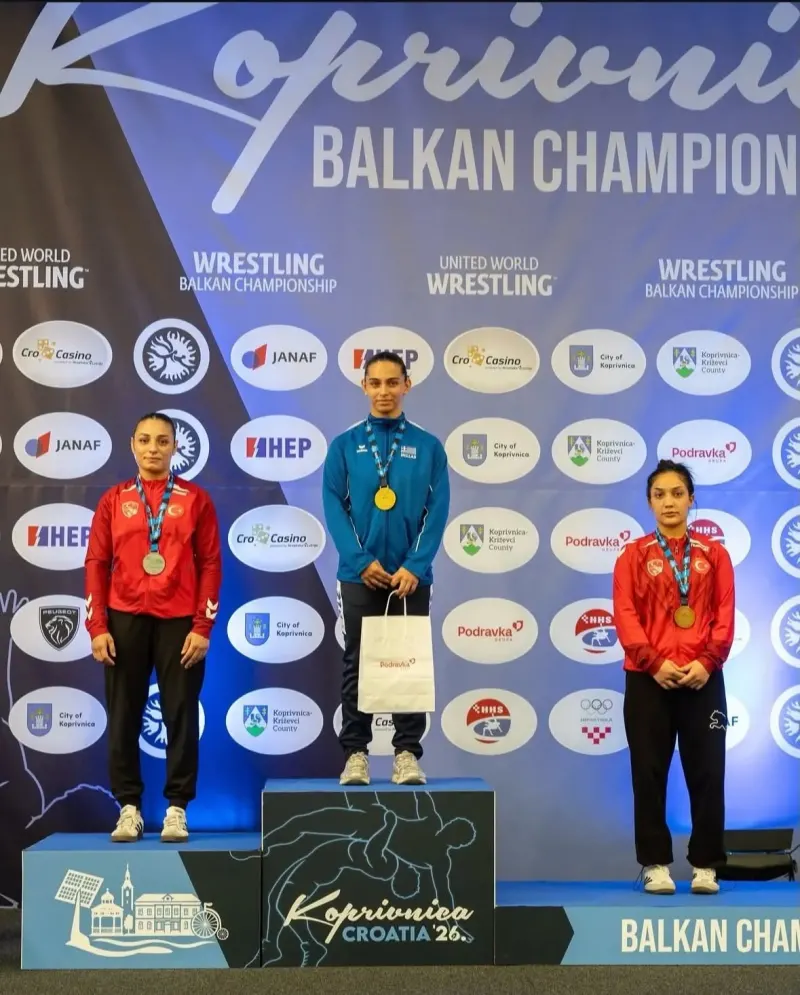 Aydınlı Güreşçi Suna Durmaz Balkan İkincisi Oldu
