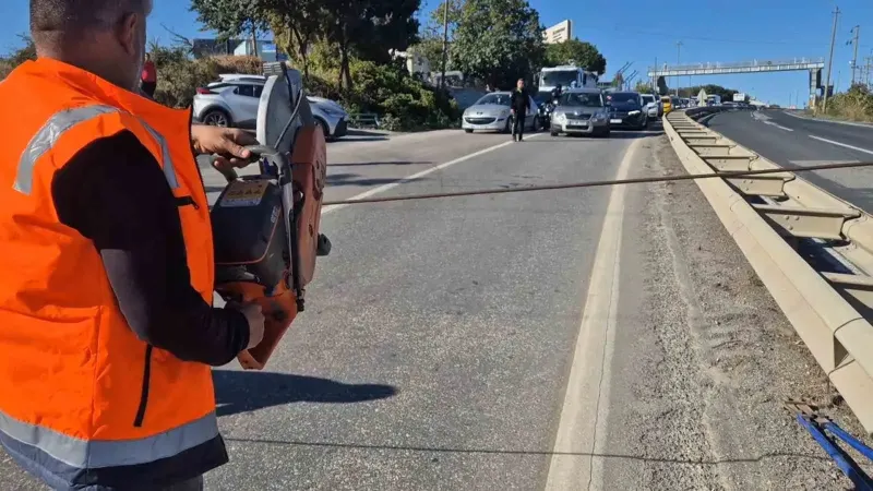 Tekirdağ'da Polis Tarafından Kapatılan Yolun Sırrı Kısa Sürede Çözüldü