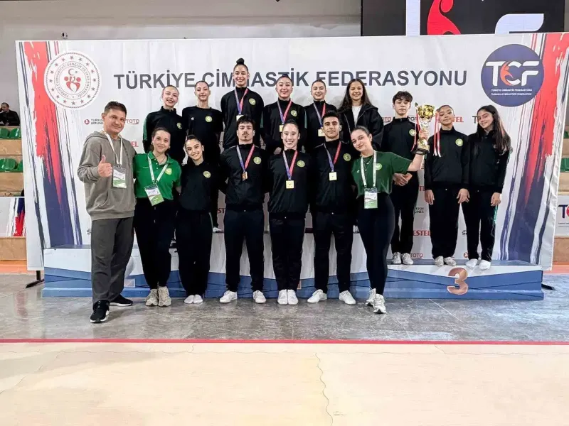 Manisa Büyükşehir Belediyespor Aerobik Cimnastik Şampiyonasında Zirveye Çıktı