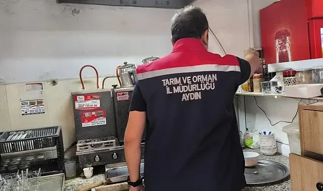Köşk'te çay ocakları ve marketlere gıda denetimi