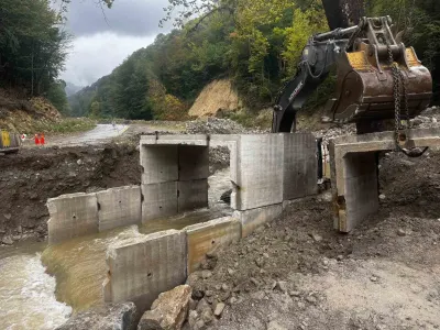 Düzce Samandere Köyü Ana Yolunda Altyapı Güçlendirildi