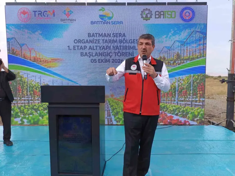 Batman Sera Organize Tarım Bölgesi İçin İlk Altyapı Adımı Atıldı