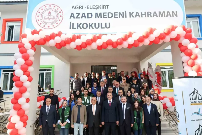Ağrı Eleşkirt'te Eğitime Hayırsever Desteğiyle Yeni Okul Ve Taziye Evi Açıldı
