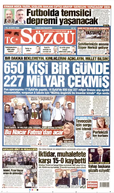 Sözcü manşeti
