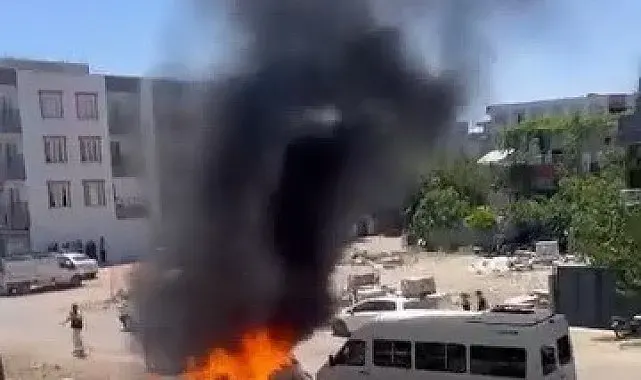Kahta'da çöp yangını korkuttu