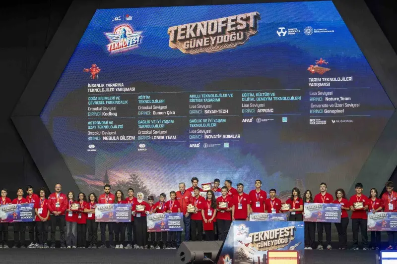 Teknofest Güneydoğu Ödül Töreni Şanlıurfa GAP Havalimanı'nda Gerçekleştirildi