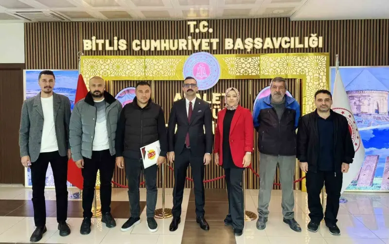 Bitlis Gazeteciler Cemiyeti'nden Başsavcı Fazıl Kandemir'e Ziyaret