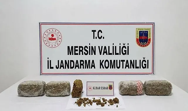Mersin'de 6 kilo 300 gram kubar esrar ele geçirildi: 2 tutuklama