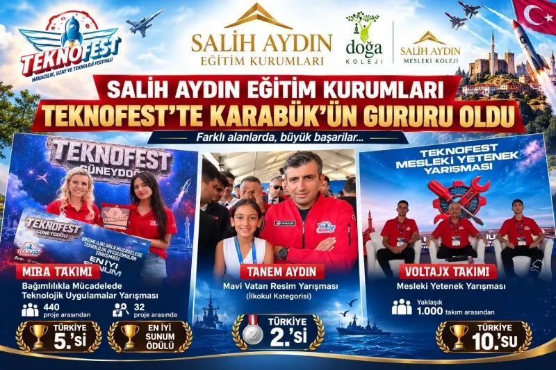 Karabüklü Öğrenciler TEKNOFEST 2026 Başarılarıyla Şehrin Gururu Oldu