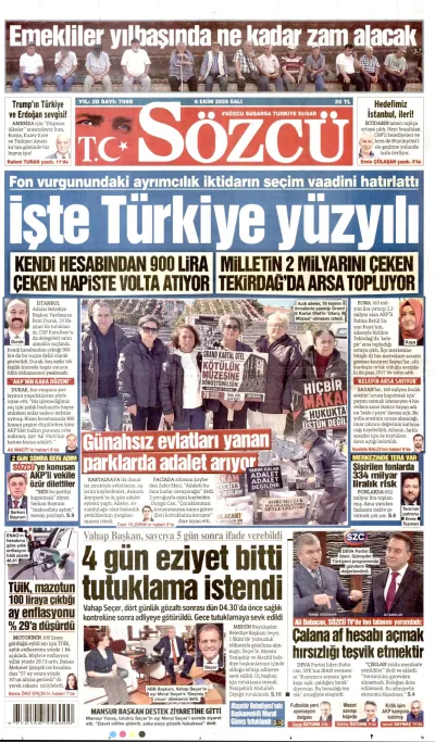 Sözcü manşeti