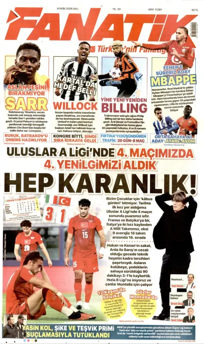 Fanatik manşeti