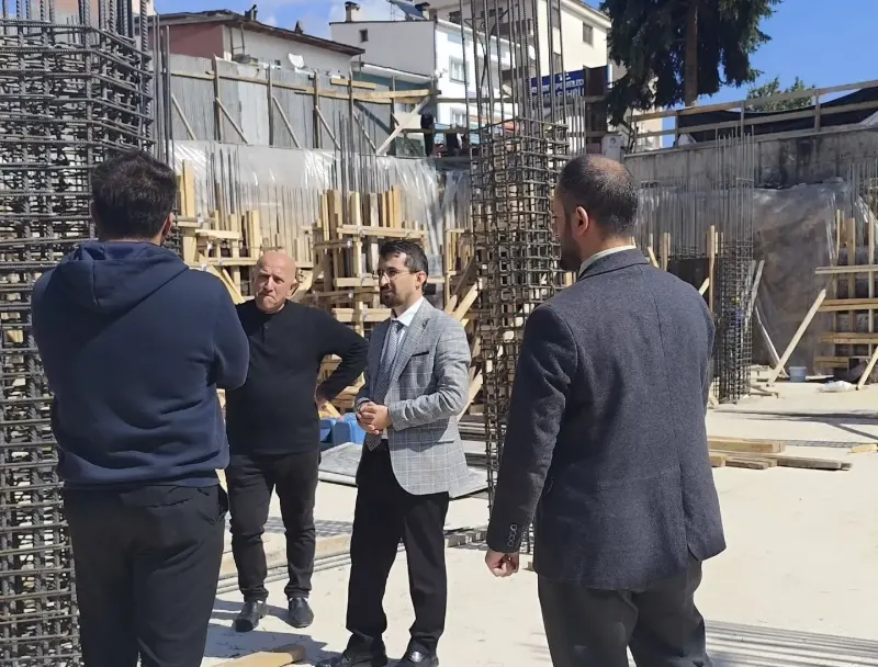 Bayburt Aydıntepe Merkez Camii İnşaatında Çalışmalar Hızla Sürüyor