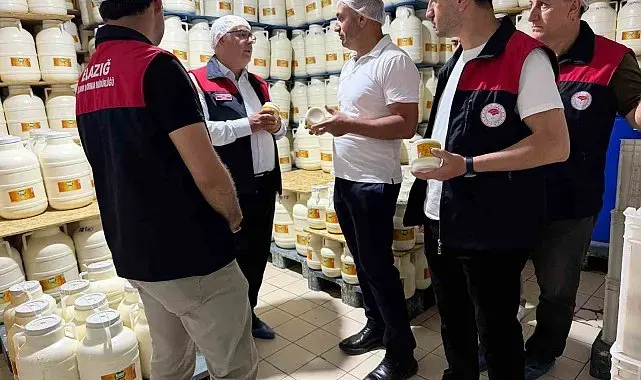 Elazığ'da tulum peynirinde üretim süreci yerinde incelendi