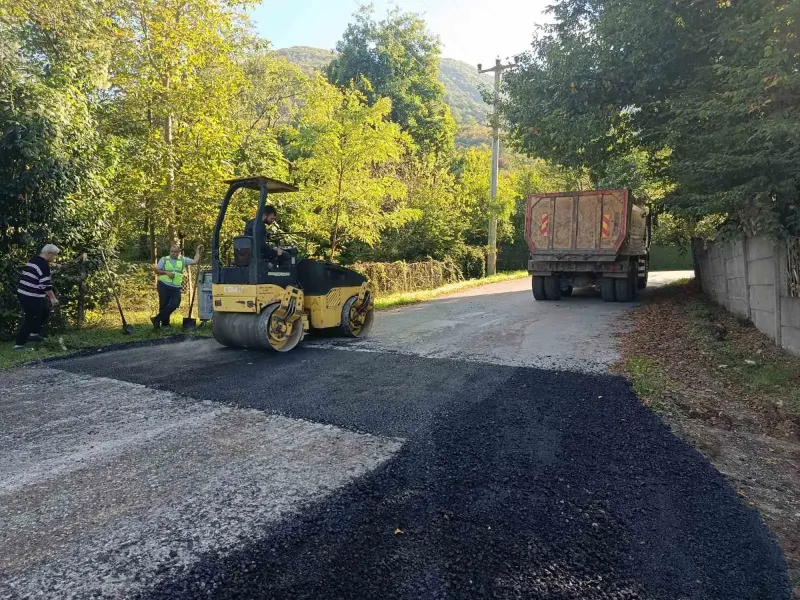 Gölyaka'da Köy Yolları Asfalt Çalışmaları Tamamlandı