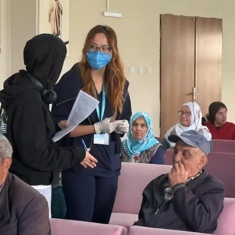 Bor Ahmet Kuddusi Huzurevi'nde Yaşlılara Ağız ve Diş Sağlığı Taraması