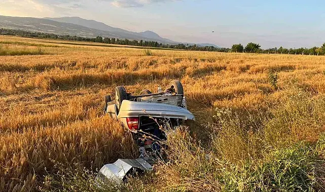 Bolu'da tarlaya uçan otomobil hurdaya döndü: Sürücü kayıplara karıştı
