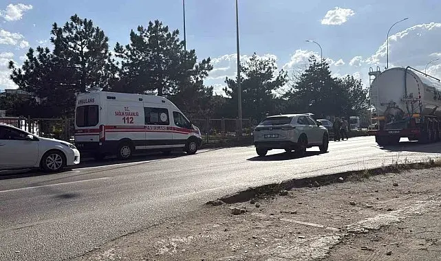Çevre yolunda otomobilin çarptığı kadın yaralandı
