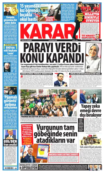 Karar manşeti