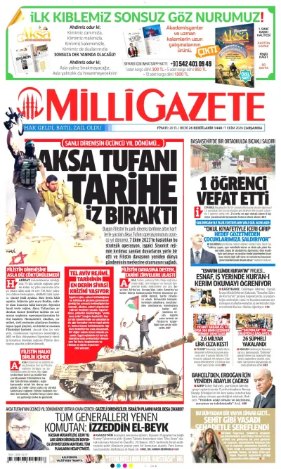 Milli manşeti