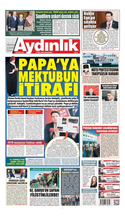 Aydınlık manşeti