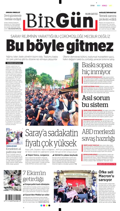 BirGün manşeti