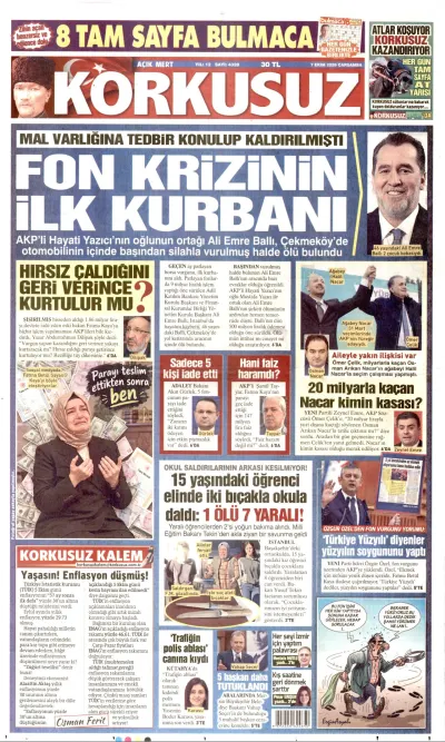 Korkusuz manşeti