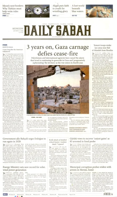 Daily Sabah manşeti