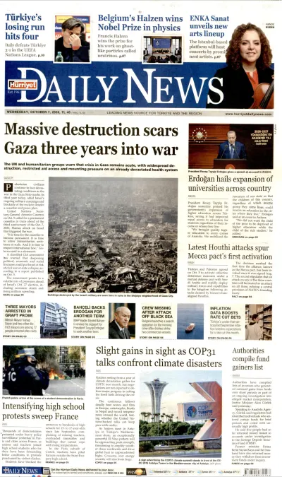 Hürriyet Daily News manşeti